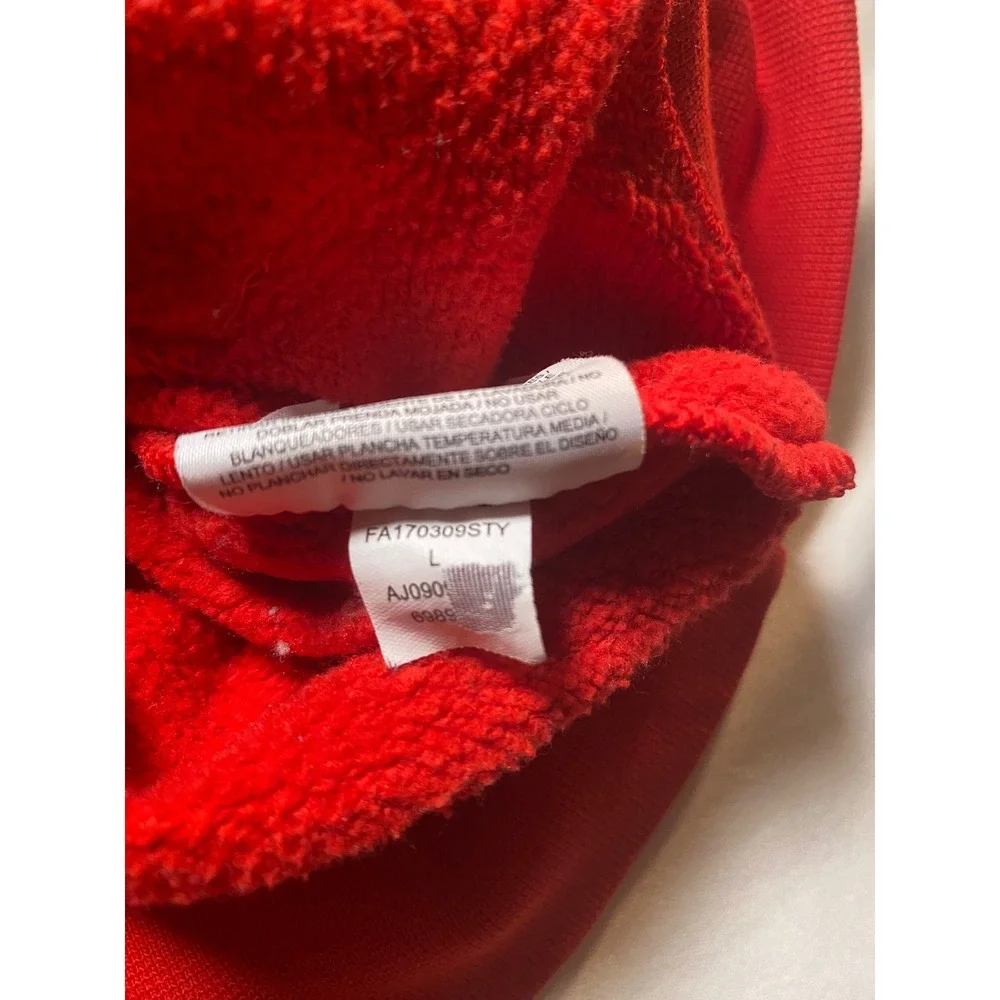 Nike Air Mens Red Safari Print Graphic Fleece Hoodie Sweatshirt AJ0905-687 L